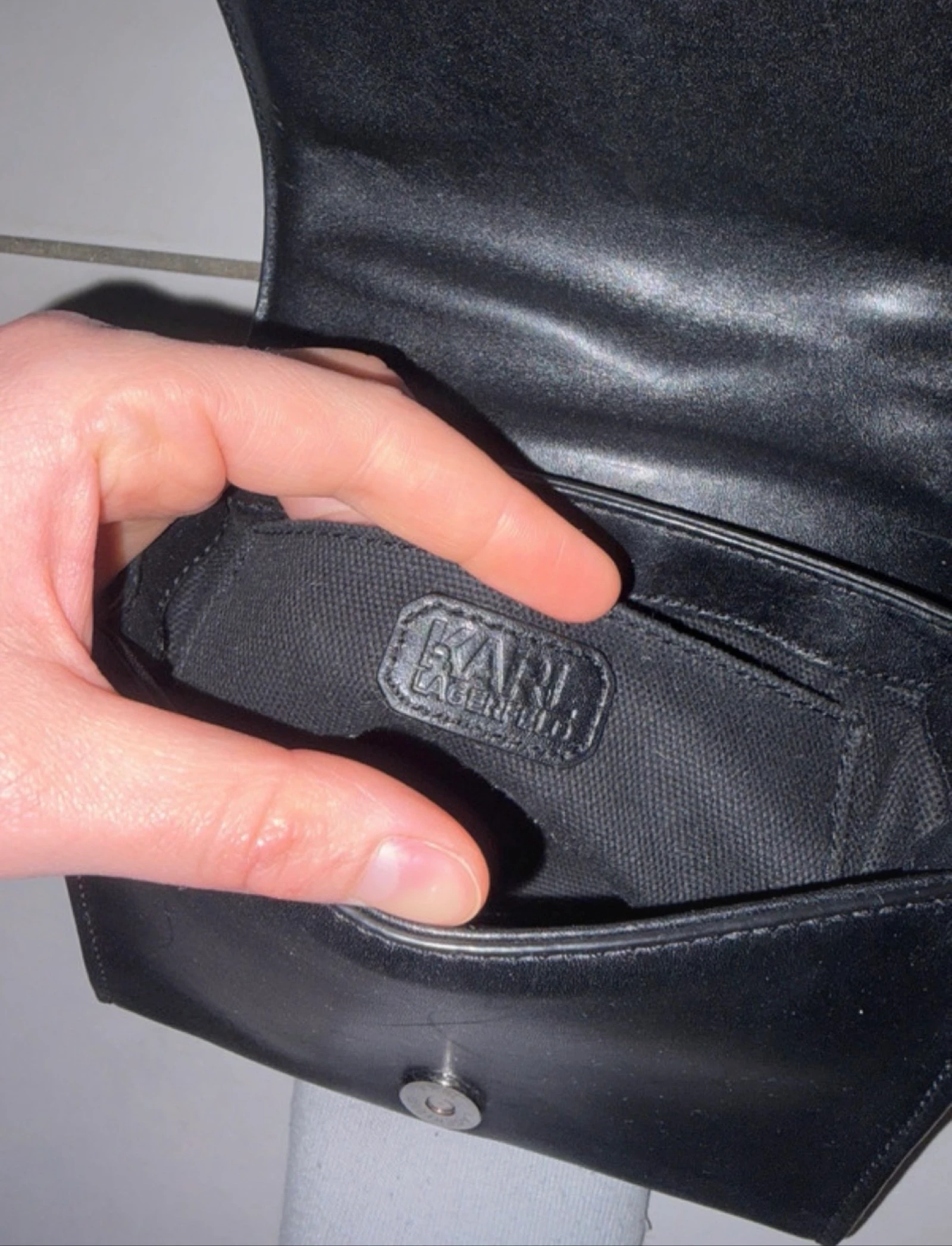 Bolsa de couro transversal Karl Lagerfeld – photo 8